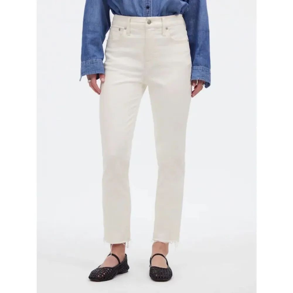 Madewell "The Perfect Vintage" jeans in a white wash Size 32